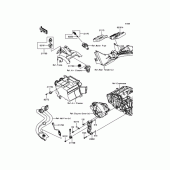 Схема вузла: Система впуску для Kawasaki ER250 Z250 ABS