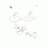 Схема узла: Сиденье для Kawasaki ZX750 Ninja ZX-7R