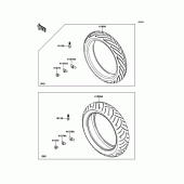 Схема узла: Шины для Kawasaki ER650 ER-6N