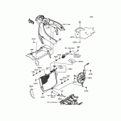 Схема вузла: Радіатор для Kawasaki ZX600 Ninja ZX-6R