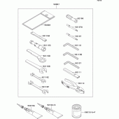 Схема вузла: Owner`s tools для Kawasaki KLE500