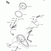Схема вузла: Meter(s) для Kawasaki VN1500 VN1500 Classic Tourer