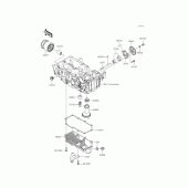 Схема вузла: Масляний насос & Масляний фільтр Kawasaki ER250 Z250