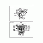 Схема вузла: Болти картера двигуна для Kawasaki ZX1000 Ninja ZX-10R