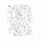 Схема вузла: Картер двигуна для Kawasaki KX125