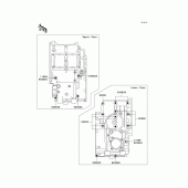 Схема вузла: Болти картера двигуна для Kawasaki EX250 ZZR250