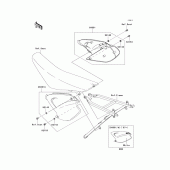 Схема вузла: Side covers для Kawasaki KX250/ KX252 KX250