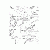 Схема узла: Крыло для Kawasaki KLX140 KLX140L