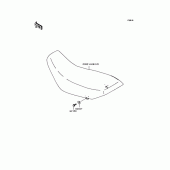 Схема вузла: Сидіння для Kawasaki KL250 KL250 Super Sherpa