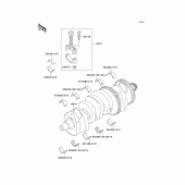 Схема узла: Коленчатый вал для Kawasaki ZX1200 Ninja ZX-12R
