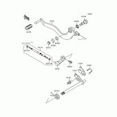 Схема вузла: Перемикач передач для Kawasaki BN125 Eliminator