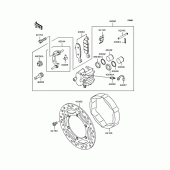 Схема узла: Передний тормоз для Kawasaki KL250 KL250 Super Sherpa