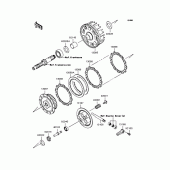 Схема вузла: Зчеплення для Kawasaki BJ250 Estrella