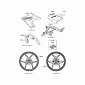 Схема вузла: Decals(Black) для Kawasaki ER650 ER-6N ABS