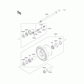 Схема узла: Front wheel для Kawasaki VN1500 Vulcan 1500 Classic