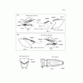 Схема узла: Decals(a9f) для Kawasaki KLX450 KLX450R