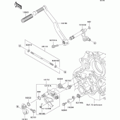 Схема узла: Переключатель передач для Kawasaki VN1500 VN1500 Mean Streak