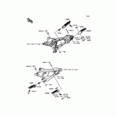 Схема вузла: Підніжки для Kawasaki ZR800 Z800 ABS