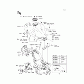 Схема узла: Топливный бак для Kawasaki EX650 Ninja 650 ABS