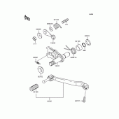 Схема вузла: Перемикач передач для Kawasaki KLX250 D-Tracker