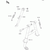 Схема вузла: Stand(s) для Kawasaki ZR750 Zephyr