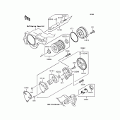 Схема вузла: Масляний насос & Масляний фільтр для Kawasaki BJ250 250TR