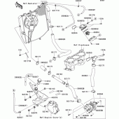 Схема узла: Water pipe для Kawasaki ZX1000 Ninja ZX-10R