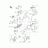 Схема узла: Руль & Пульт управления рулевой для Kawasaki ZR750 Z750