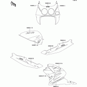 Схема вузла: Decals(ebony/eventide)(zx750-l3) для Kawasaki ZX750 ZXR750