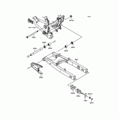 Схема вузла: Задній маятник для Kawasaki KLX125 KLX125