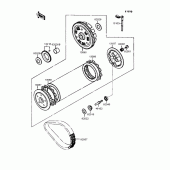 Схема вузла: Зчеплення для Kawasaki EX400 GPZ400S