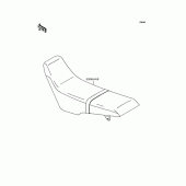 Схема узла: Сиденье для Kawasaki KLX250 D-Tracker