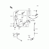 Схема узла: Замок зажигания для Kawasaki ZX1200 Ninja ZX-12R