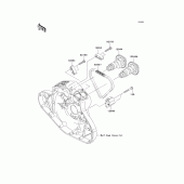 Схема вузла: Розподільний вал & Ланцюг ГРМ & Натягувач для Kawasaki VN2000 Vulcan 2000 Limited