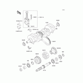 Схема узла: Коленчатый вал для Kawasaki ZR550 Zephyr