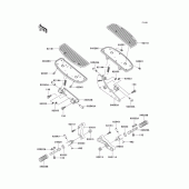 Схема узла: Подножки для Kawasaki VN1500 Vulcan 1500 Classic