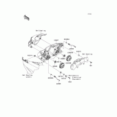 Схема вузла: Headlight(s) для Kawasaki ZX636 Ninja ZX-6R ABS