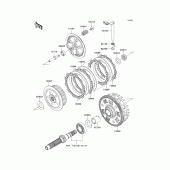 Схема вузла: Зчеплення для Kawasaki EX650 Ninja 650