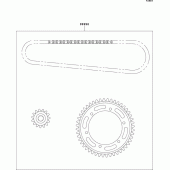 Схема вузла: Chain kit для Kawasaki ZX1100 GPZ1100