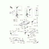 Схема вузла: Ignition switch/locks/reflectors для Kawasaki ZX1000 Z1000SX