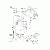 Схема вузла: Задній гальмівний циліндр Kawasaki ZX600 Ninja ZX-6R