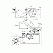 Схема узла: Аксессуары(Passenger Seat) для Kawasaki EN650 Vulcan S Café ABS
