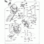 Схема вузла: Карбюратор(1/2) для Kawasaki VN750 VN750 Twin