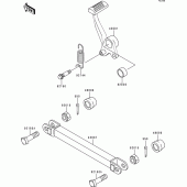 Схема вузла: Лапка гальма для Kawasaki ZR1100 Zephyr 1100
