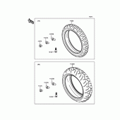 Схема вузла: Шини для Kawasaki ZX636 Ninja ZX-6R ABS 30th Anniversary Edition