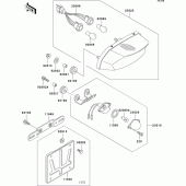 Схема узла: Taillight(s) для Kawasaki ZX750 Ninja ZX-7R