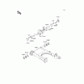 Схема узла: Задний рычаг (Маятник) для Kawasaki ZG1200 Voyager XII