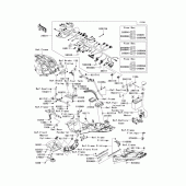 Схема вузла: Chassis electrical equipment(1/2)(a8f) для Kawasaki ZG1400 Concours 14 ABS