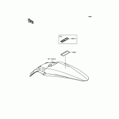 Схема вузла: Інформаційні наклейки для Kawasaki KX450 KX450F