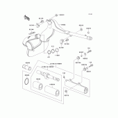 Схема узла: Выхлопная система (s) для Kawasaki KX500